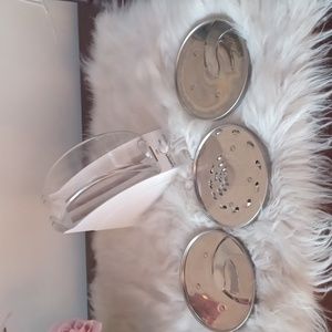 Cuisinart Set of 3 blades discs in lockable disc holder DLC 8 /DLC 10 stainless